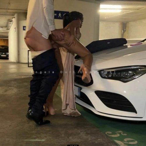 Too Horny Guy Cums In My Pussy While He Fucks Me In Underground Parking Lot