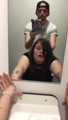 Fucks Her In A Public Toilet